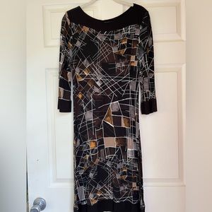 Isle Apparel Geometric Design Dress. Size Small
